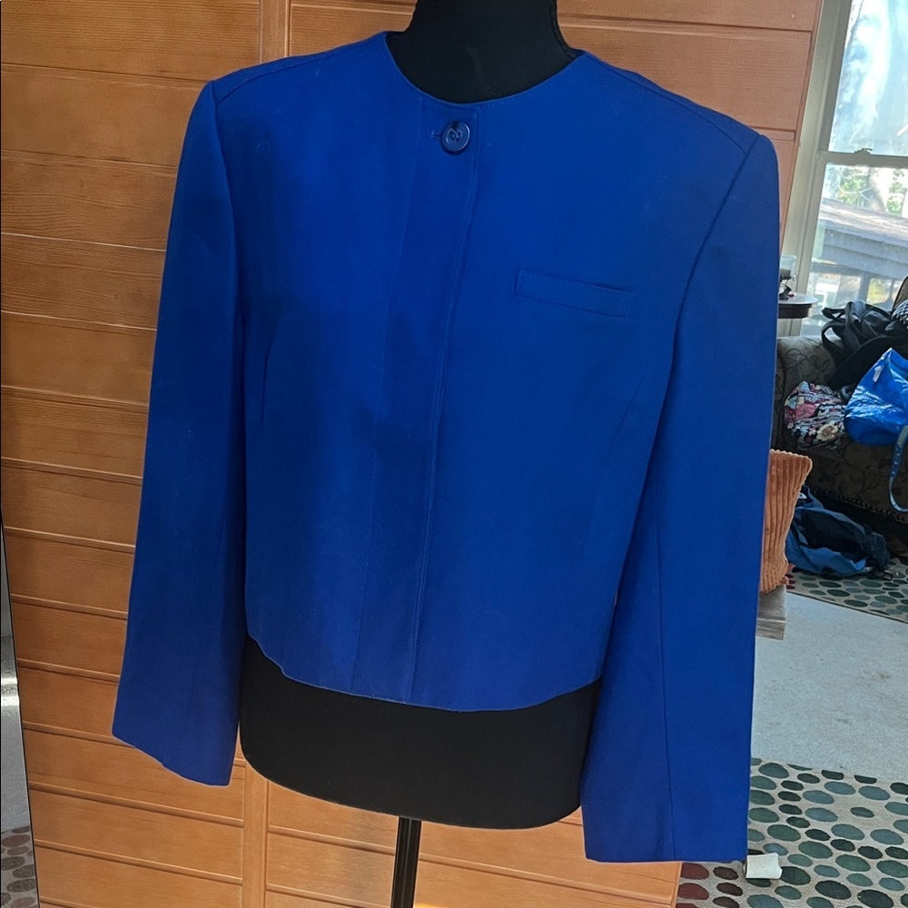 Pendleton Women's Royal Blue Cropped Blazer